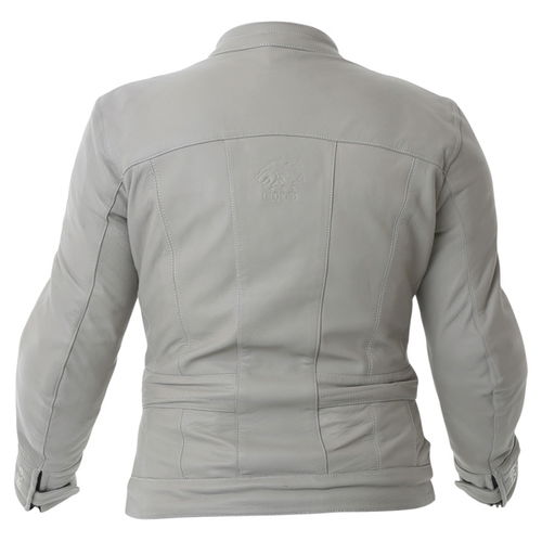 BKS BKS008 Windsor Ladies Cream Leather Motorcycle Jacket Back                                                                                                                                                                                                 