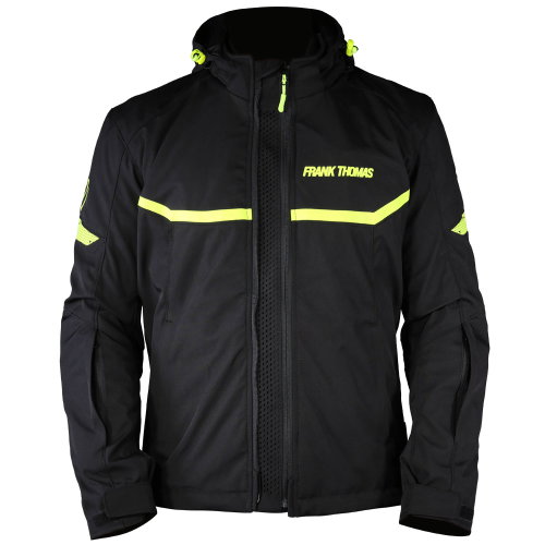 Frank Thomas Frank Thomas Corsair Sport Hoodie Black Yellow Fluo