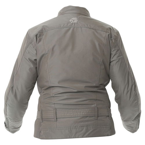 BKS BKW005 Warwick Ladies Taupe Waterproof Textile Motorcycle Jacket Back                                                                                                                                                                                      