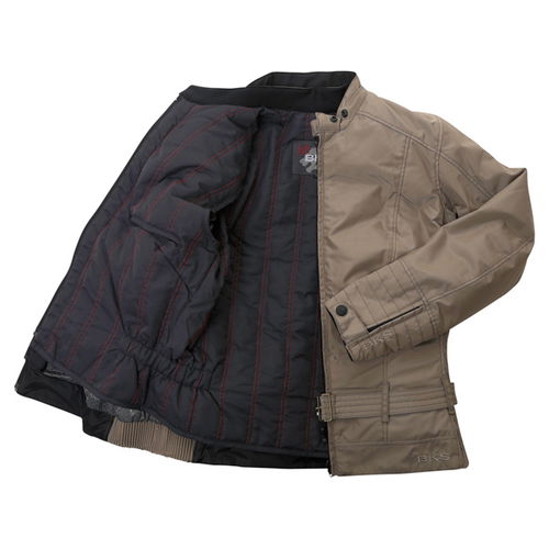 BKS BKW005 Warwick Ladies Taupe Waterproof Textile Motorcycle Jacket Inside                                                                                                                                                                                    