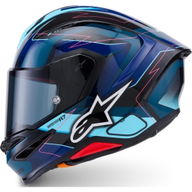 S-R7 Kinetis Helmet Black Blue Pink Fluo White Glossy
