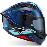 S-R7 Kinetis Helmet Black Blue Pink Fluo White Glossy
