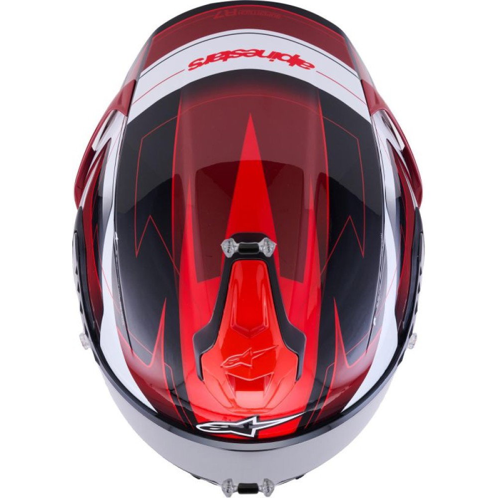 S-R7 Kinetis Helmet Black Red White Glossy