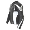 Frank Thomas FTL313 Venus Ladies Black White Leather Motorcycle Jacket Side                                                                                                                                                                                    
