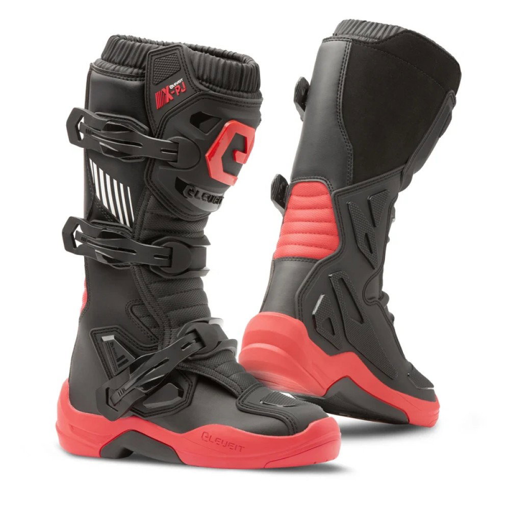 X Peak Junior Boots Black Red