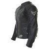Frank Thomas FTL313 Venus Black Ladies Leather Motorcycle Jacket Side                                                                                                                                                                                          