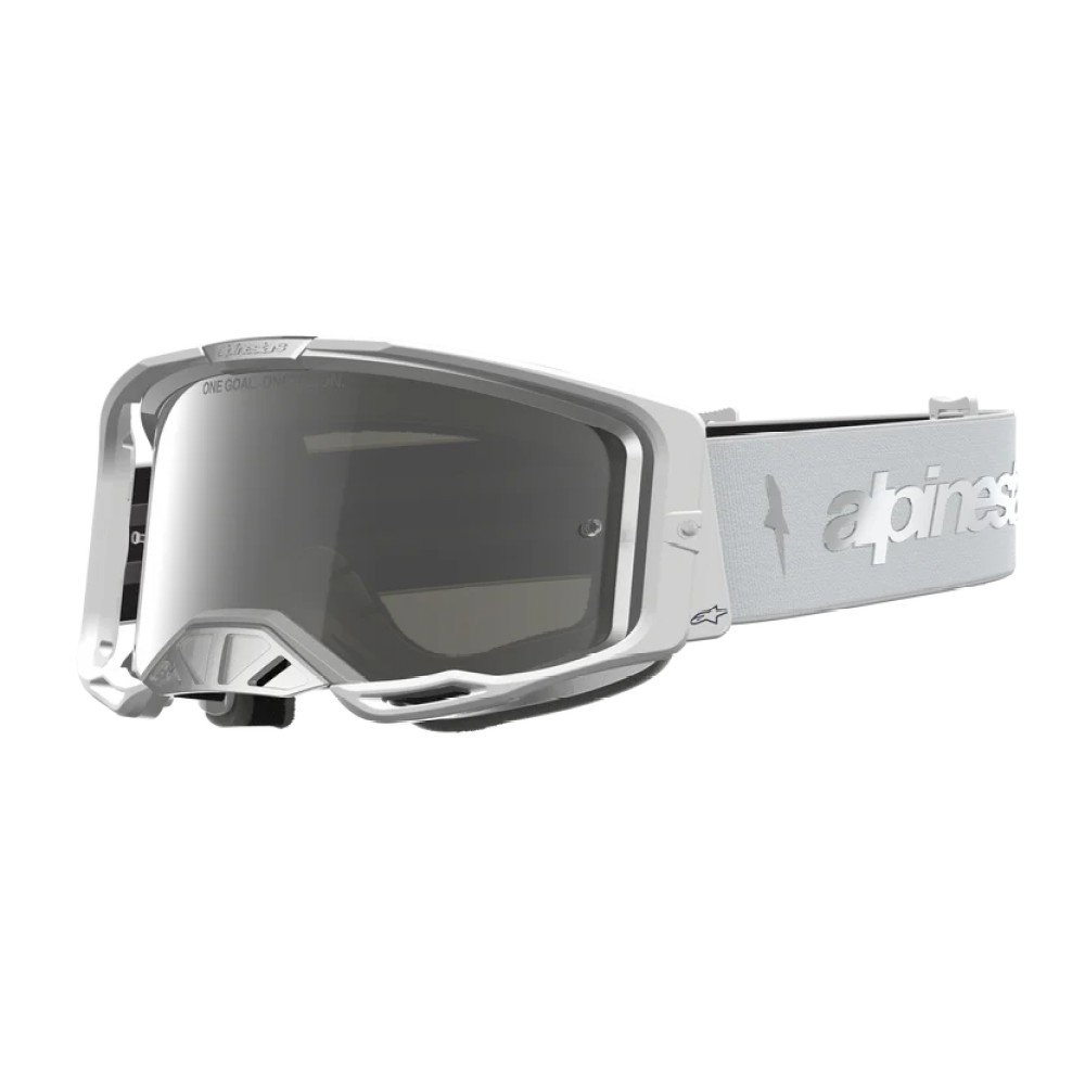 Vision 8 Amber Goggles White Silver Mirror Silver