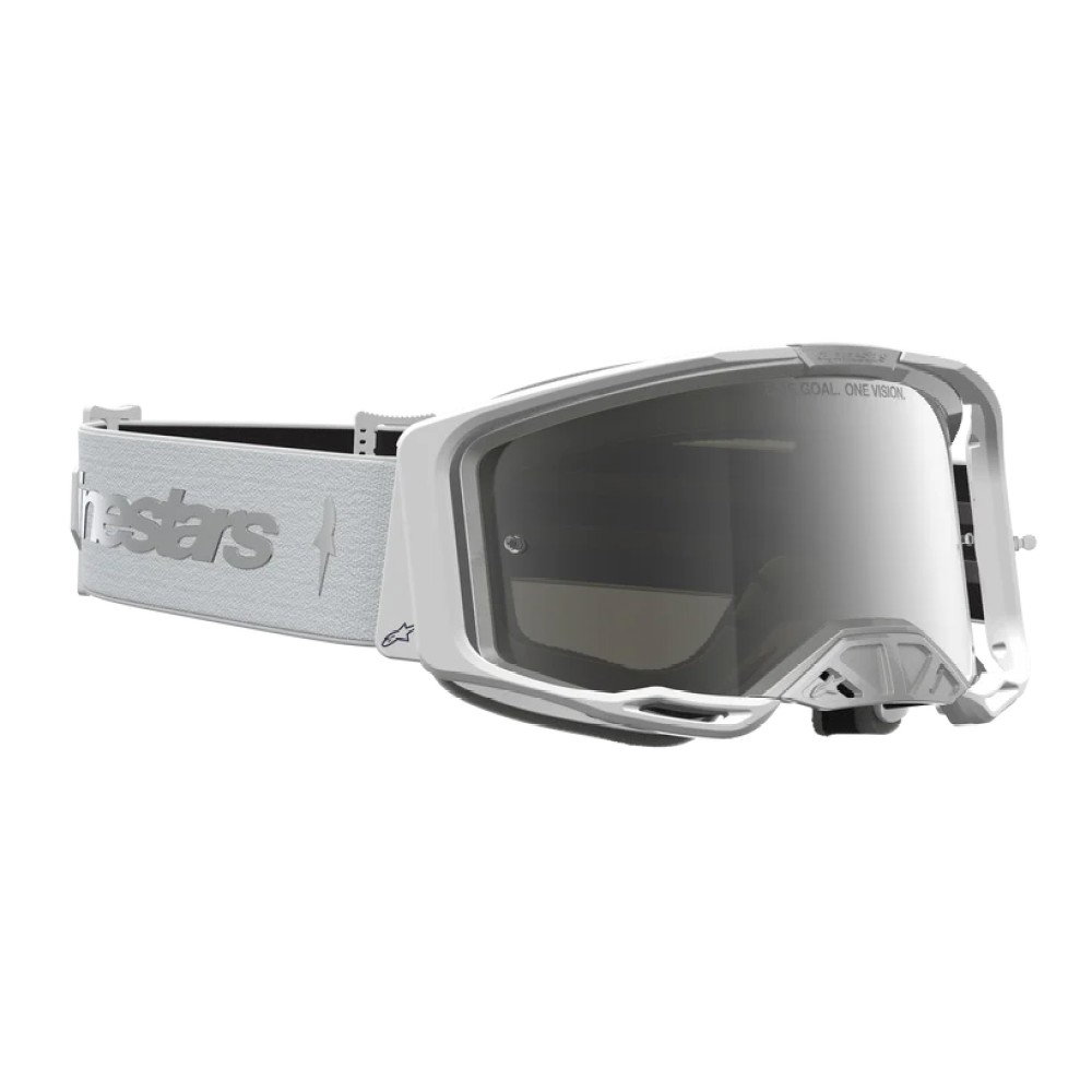 Vision 8 Amber Goggles White Silver Mirror Silver