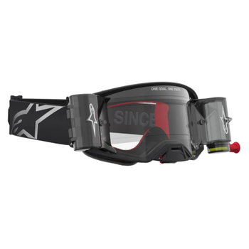 Alpinestars Alpinestars Supertech Firma Roll Off Goggles Black Silver Clear