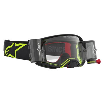 Alpinestars Alpinestars Supertech Firma Roll Off Goggles Black Yellow Fluo Clear