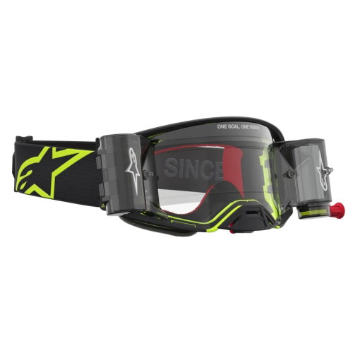 Alpinestars Alpinestars Supertech Firma Roll Off Goggles Black Yellow Fluo Clear