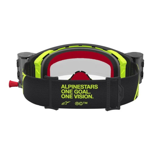 Alpinestars Alpinestars Supertech Firma Roll Off Goggles Black Yellow Fluo Clear