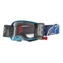 Supertech Firma Roll Off Goggles Blue Silver Clear