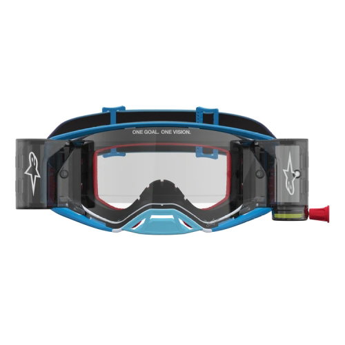 Alpinestars Alpinestars Supertech Firma Roll Off Goggles Blue Silver Clear