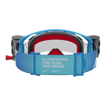 Alpinestars Alpinestars Supertech Firma Roll Off Goggles Blue Silver Clear