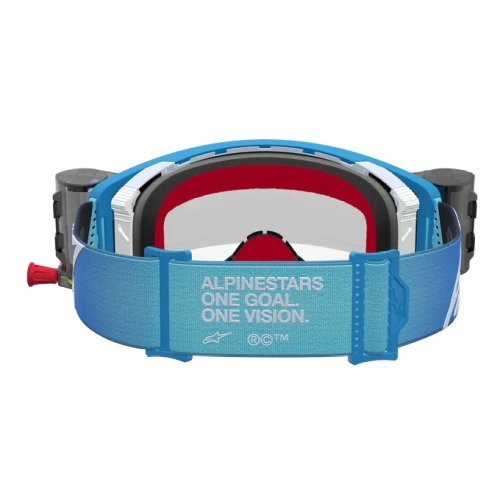 Alpinestars Alpinestars Supertech Firma Roll Off Goggles Blue Silver Clear
