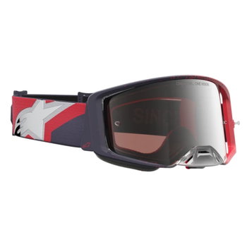 Alpinestars Alpinestars Supertech Hiten Goggles Black Red Mirror Silver