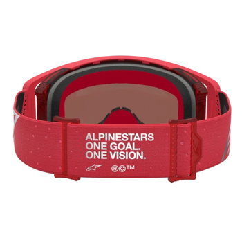 Alpinestars Alpinestars Supertech Vesta Goggles Red Fluo Chrome Mirror Silver