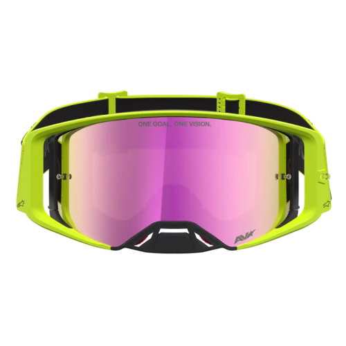 Alpinestars Alpinestars Supertech Vesta Goggles Yellow Fluo Black Mirror Red