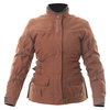 Frank Thomas FTW304 Zarina Ladies Brown Waterproof Textile Motorcycle Jacket Front                                                                                                                                                                             