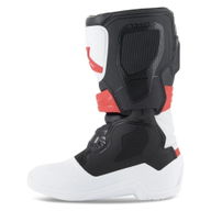 Tech 3S Youth Boots White Black Bright Red