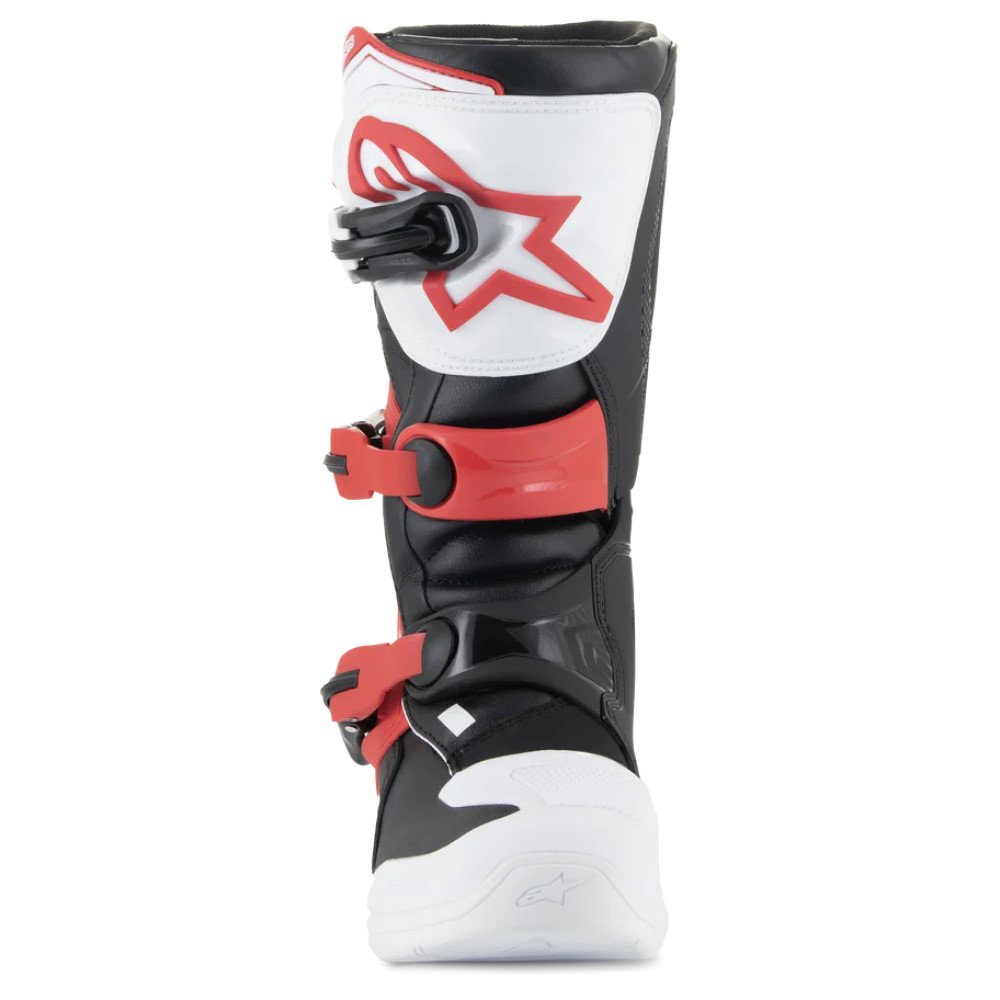 Tech 3S Youth Boots White Black Bright Red
