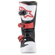 Tech 3S Youth Boots White Black Bright Red