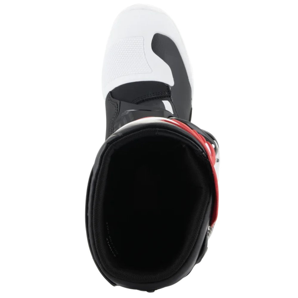 Tech 3S Youth Boots White Black Bright Red