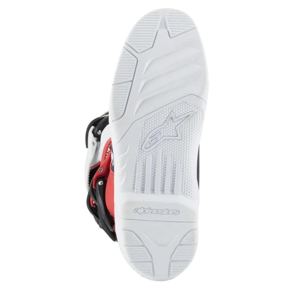 Tech 3S Youth Boots White Black Bright Red