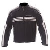 Frank Thomas FTW316 Luffield Black Cream Textile Motorcycle Jacket Front                                                                                                                                                                                       