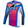 Alpinestars Alpinestars Techstar Maven Jersey White Hot Coral Blithe Blue - Thumbnail 1
