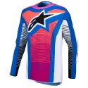 Techstar Maven Jersey White Hot Coral Blithe Blue