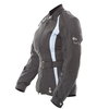 Frank Thomas FTW332 Evie Ladies Black Blue Waterproof Textile Motorcycle Jacket Side                                                                                                                                                                           