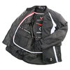 Frank Thomas FTW332 Evie Ladies Black Blue Waterproof Textile Motorcycle Jacket Inside                                                                                                                                                                         