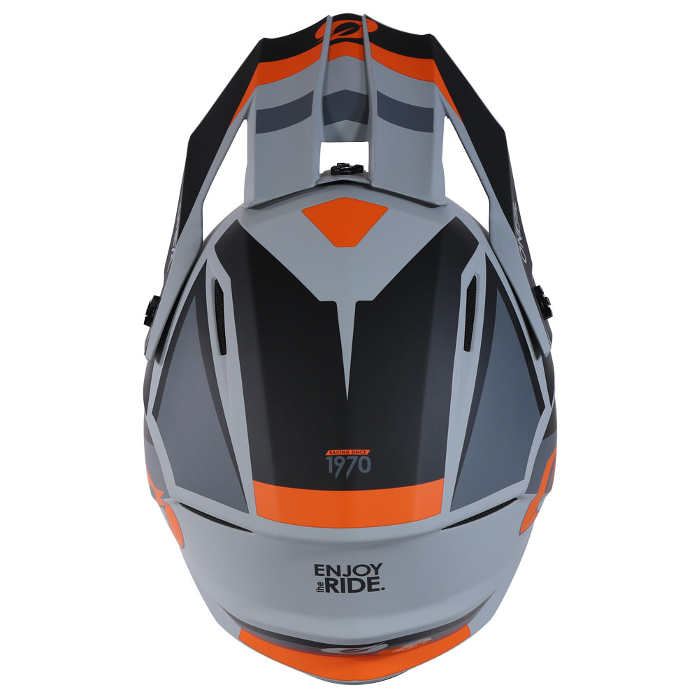 1SRS Stream Helmet Black Orange
