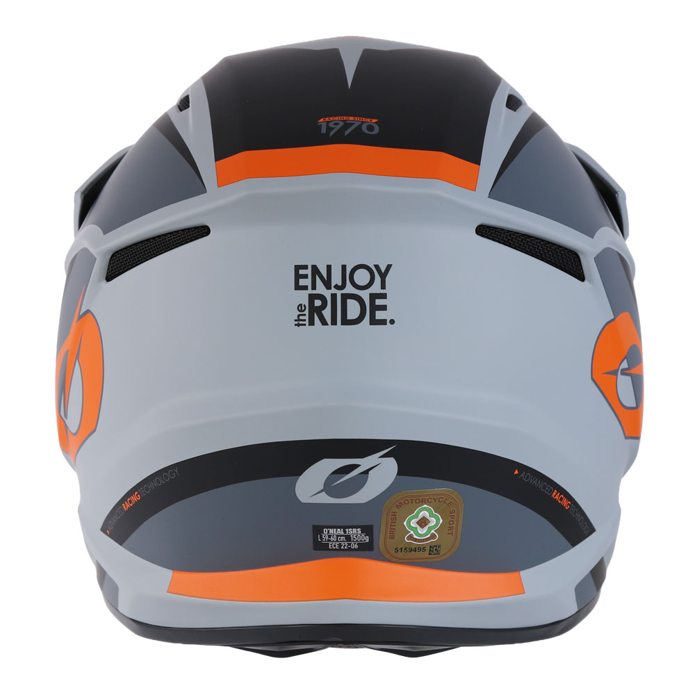 1SRS Stream Helmet Black Orange