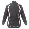 Frank Thomas FTW332 Evie Ladies Black Pink Textile Motorcycle Jacket Back                                                                                                                                                                                      