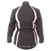 Frank Thomas FTW332 Evie Ladies Black White Waterproof Textile Motorcycle Jacket Back                                                                                                                                                                          