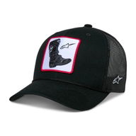 Booted Trucker Hat Black Black