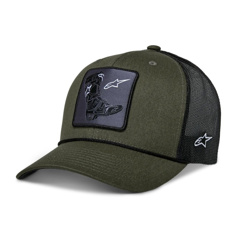 Booted Trucker Hat Military Black