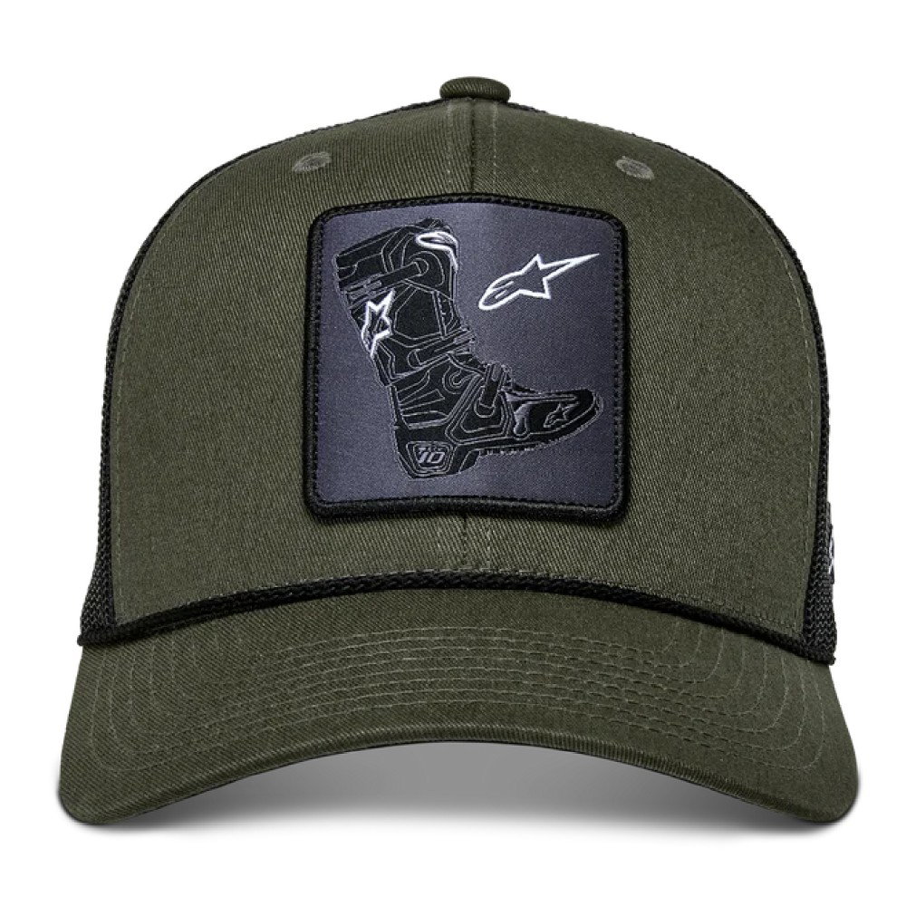 Booted Trucker Hat Military Black