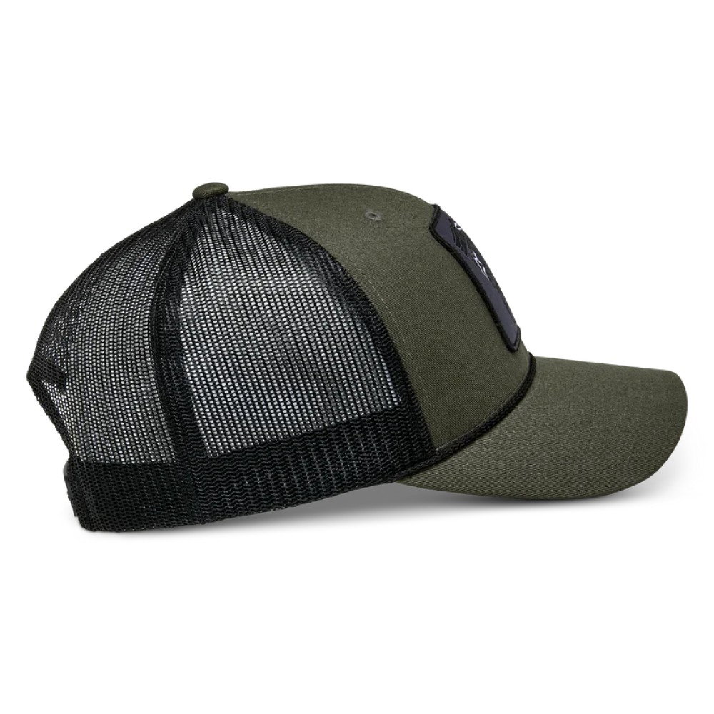 Booted Trucker Hat Military Black
