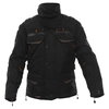 Frank Thomas FTW345 Tourino Aquatec Mens Black Waterproof Textile Motorcycle Jacket Front                                                                                                                                                                      