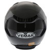 Vemar Eclipse Plain Black Helmet Back                                                                                                                                                                                                                          