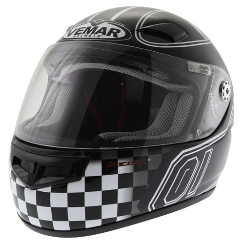 Vemar Speed Race Black Helmet Front Left                                                                                                                                                                                                                       