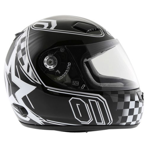Vemar Speed Race Black Helmet Right Side                                                                                                                                                                                                                       