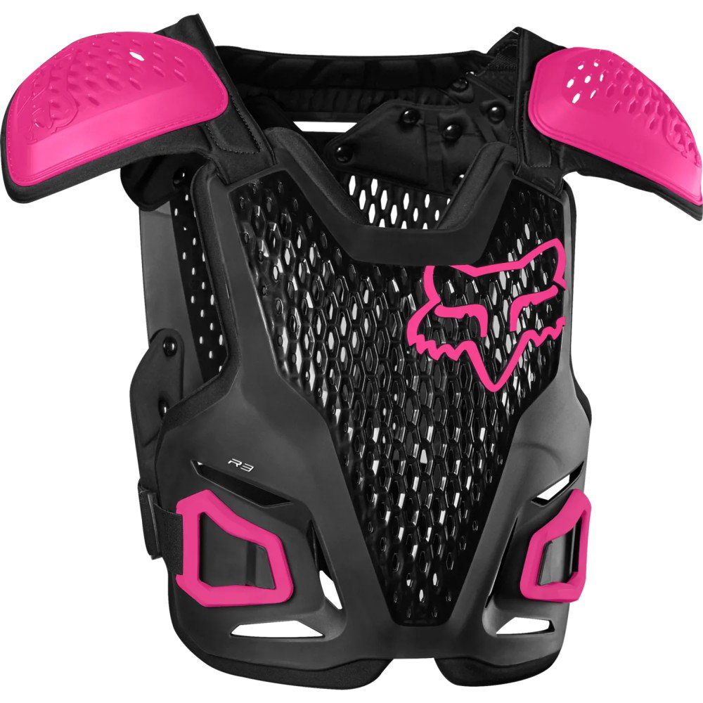 Youth R3 Chest Guard Black Pink