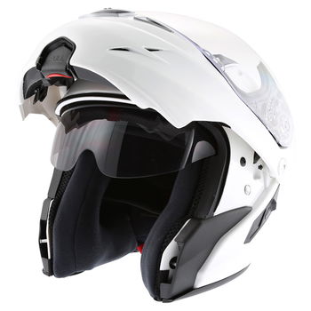 Nitro F341-VN White Helmet Flip Front                                                                                                                                                                                                                          