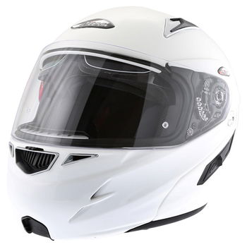 Nitro F341-VN White Helmet Front Left                                                                                                                                                                                                                          