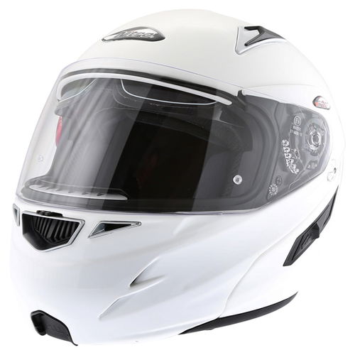 Nitro F341-VN White Helmet Front Left                                                                                                                                                                                                                          